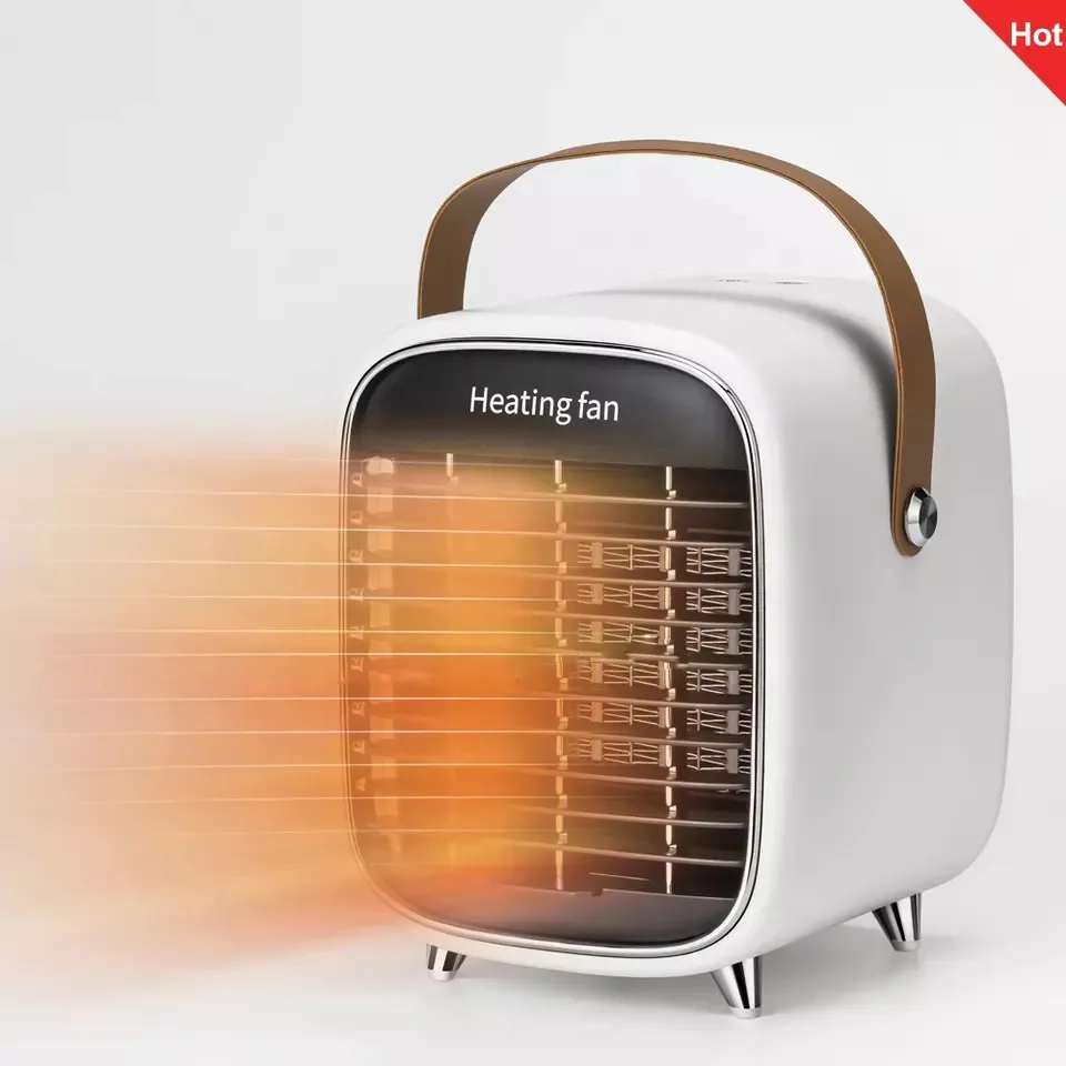 800W Electric Heater Portable Desktop Fan Heater PTC Ceramic Heating Warm Air Blower Home Office Warmer Machine for Winter