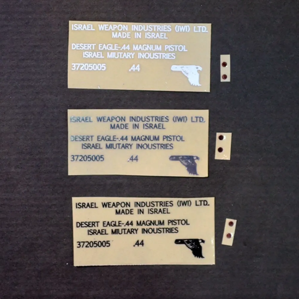 

Playful Bag Desert Eagle Metal Sticker Toy Gun Airsoft Appearance Paster Cosplay DIY Decal Accessories