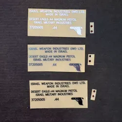 Playful Bag Desert Eagle Metal Sticker Toy Gun Airsoft Appearance Paster Cosplay DIY Decal Accessories