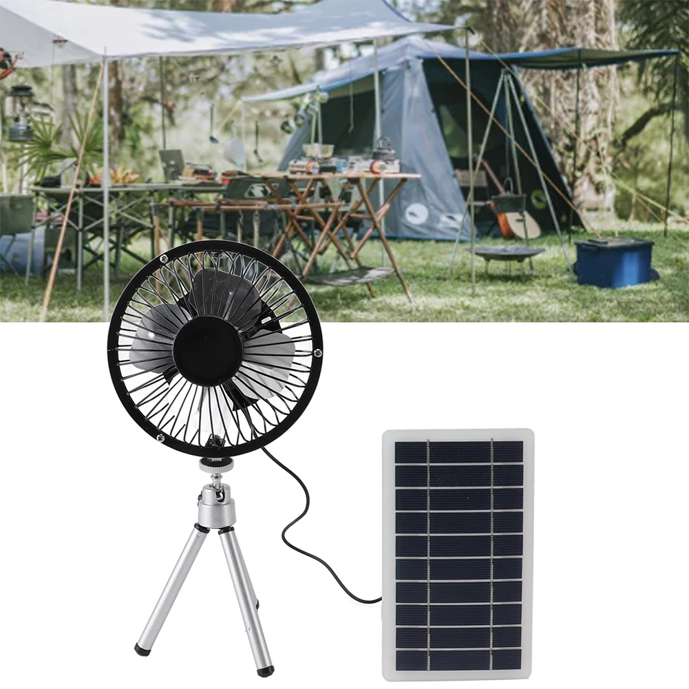 10W for mini Ventilator for Solar Panel Powered Fan 4 Inch Solar USB Air Extractor Powered Portable Travel Outdoor Camping Fan