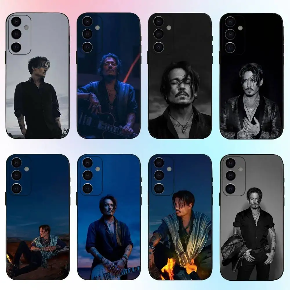 배우 핫 조니 D-데프 전화 케이스 삼성 갤럭시 A73,A72,A71,A70,A53,A52,A51,기타 소프트 블랙 커버