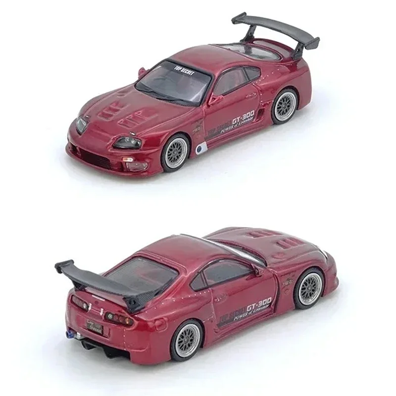 

PreSale INNO 1:64 TOYOTA SUPRA A80 TOP SECRET Red Diecast Diorama Car Model Collection Miniature Toys