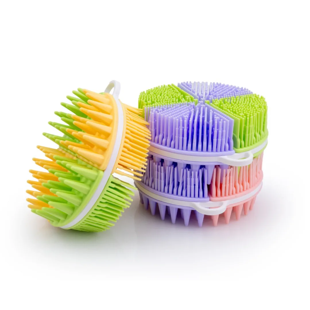 

Soft Silicone Body Scrubber Exfoliating Back Shower Scrub Cleansing Brush Easy to Clean Body Wash Massager Silicone Bath Brushes