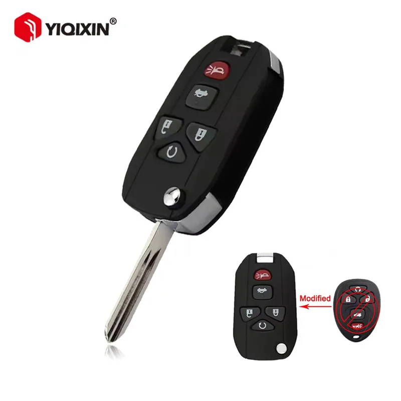 Folding Remote Car Key Shell For Chevrolet Captiva HHR Uplander Suburban Tahoe Traverse For Buick Enclave Saturn Relay Outlook