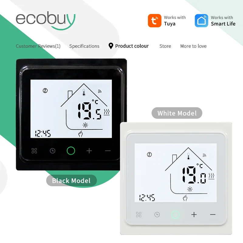 Smart Wifi Thermostat For Underfloor Heating Smart Thermostat Wifi Tuya 220v Smart Thermostat Temperature Controller Voice Alexa