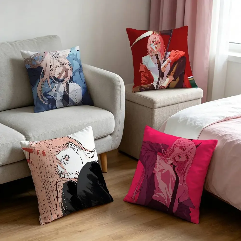 P-Powers Customizable Square Pillowcases, Stylish And Soft, Perfect For Beds, Cars, And Sofas.