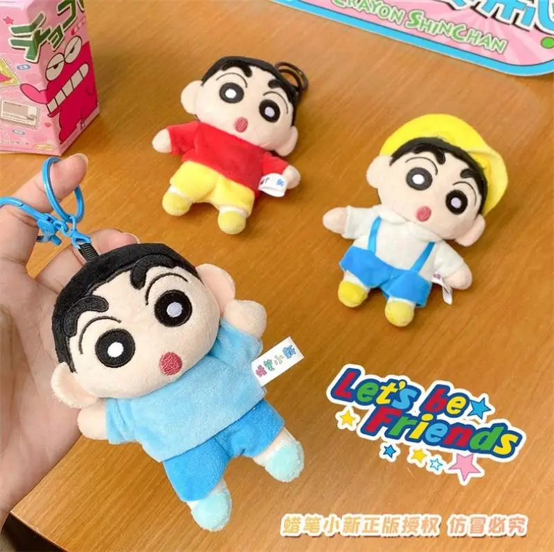 Anime Pluche Hanger Crayon Shinchan Sleutelhanger Kawaii Schooltas Hanger Meisje Versieren Goed Ziet er Draagbare Cartoon Gift Groothandel