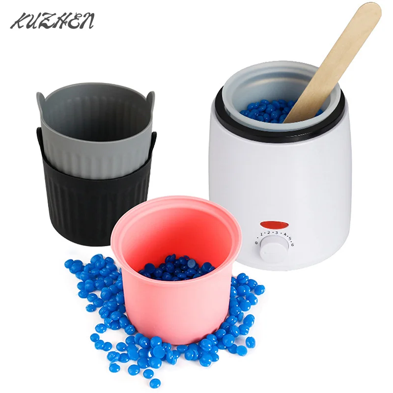 

Wax Warmer Heat-resisting Replacement Silicone Bowls Hair Removal Wax With Stirring Stick Non-Stick Pan Hair Removal Beauty