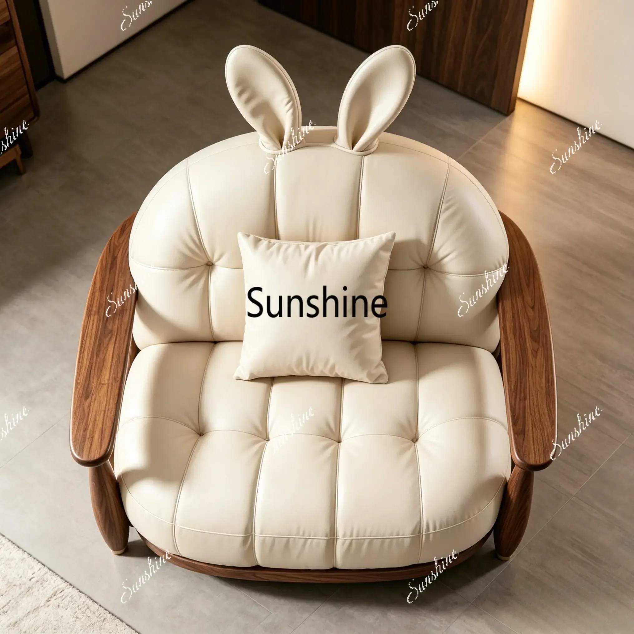 

Modern simple fabric lazy chair single sofa
