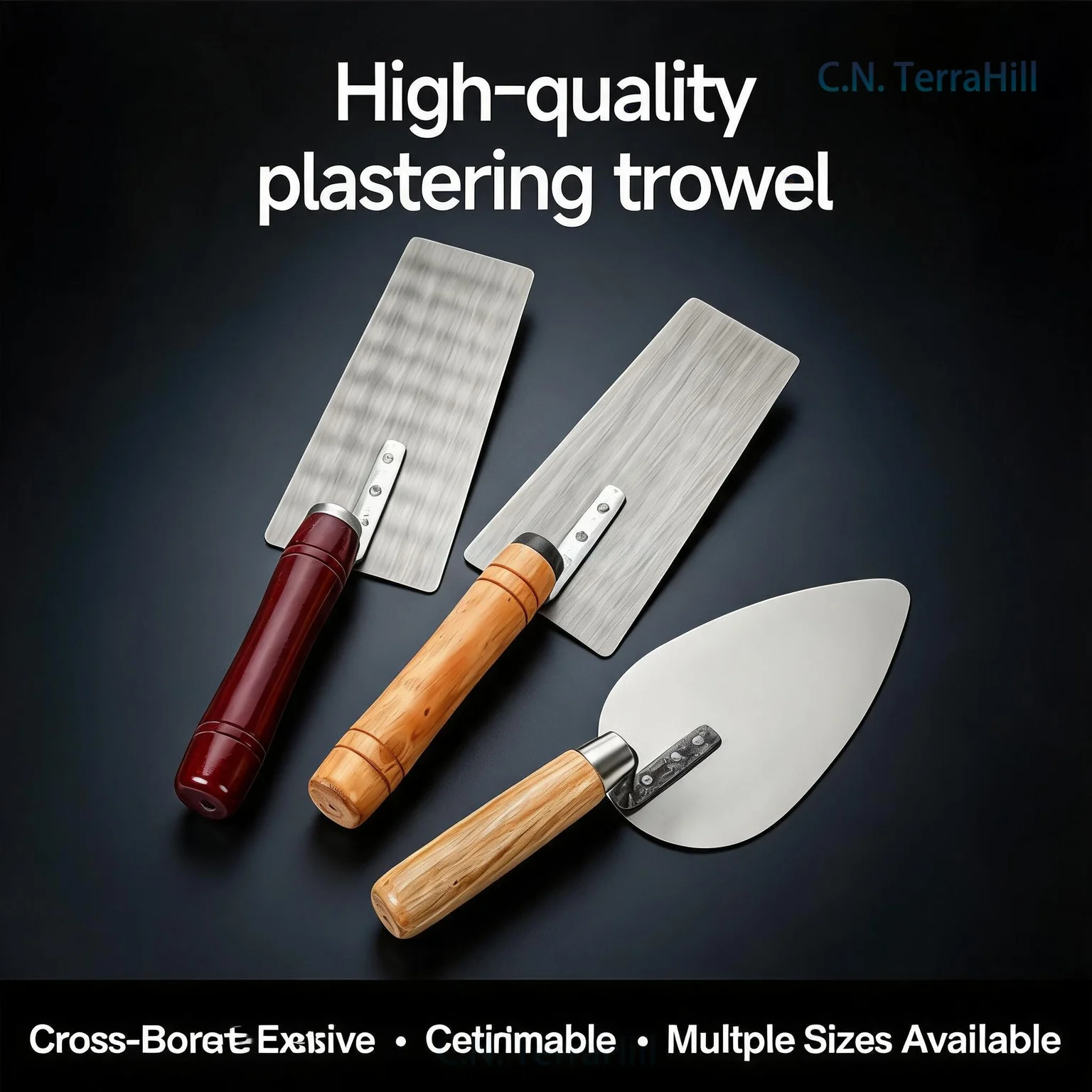Steel Trowel Plastering Float Masonry Brick Trowel Mortar Scraper Manual Putty Knife Wall Repair Tool Large Small Size