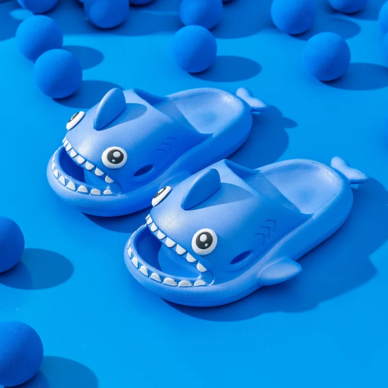 Slippers for Kids Shark Summer EVA Sandals for Boys and Girls  Indoor and Outdoor Soft sole Anti Slip