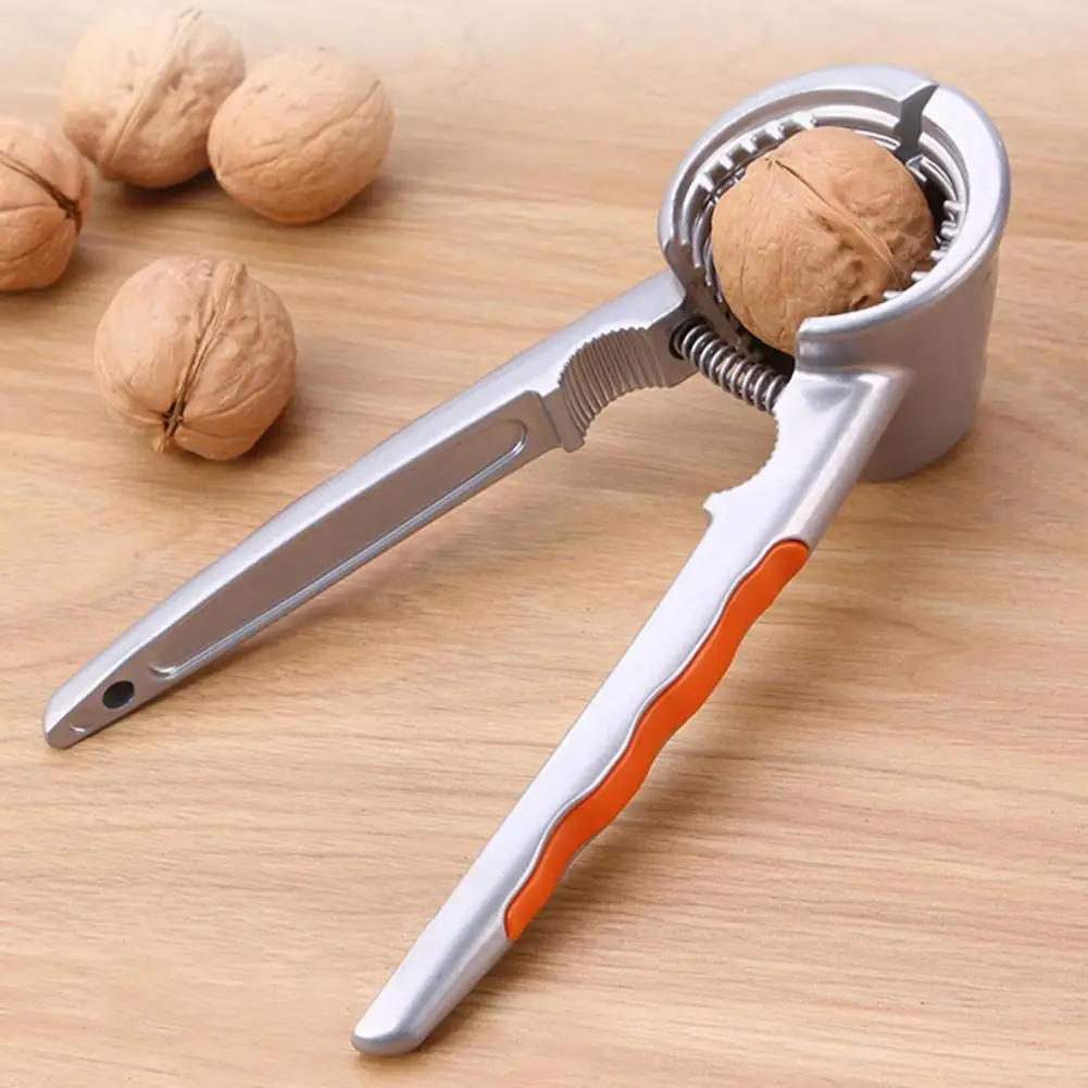 1/2Pcs Metal Walnut Clip Household Nut Shelling Kitchen Tools Suitable Walnuts Chestnut Cracker Hazelnut Secure Grip Nut Cracker