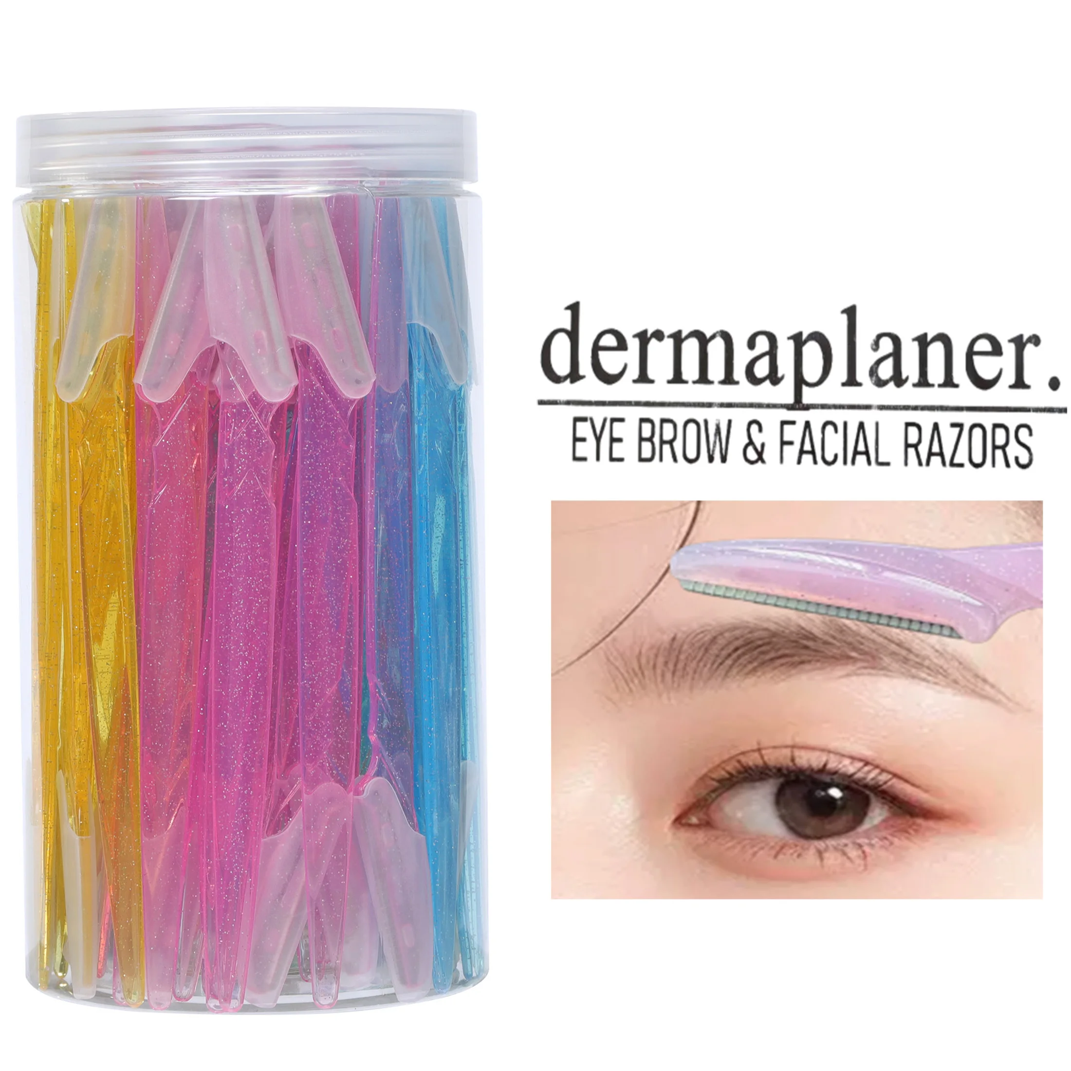 set of eyebrow trimmer, safety eyebrow trimmer, long handle safety trimmer, eyebrow trimmer, beauty tool