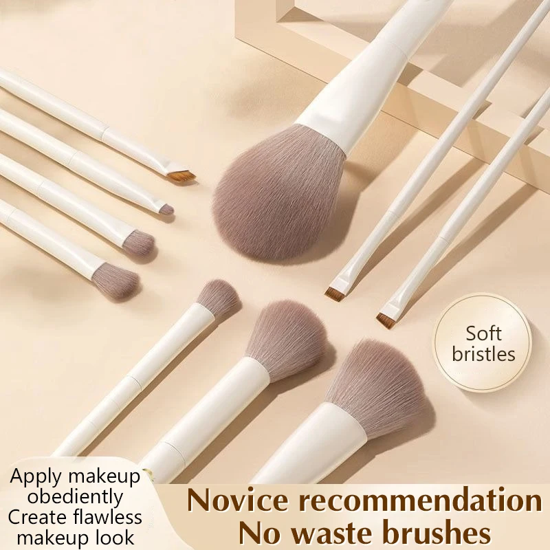 5/7/10/12 pezzi pennelli per trucco con fondotinta fard ombretto contorno pennello in polvere, kit pennelli per trucco, pennello per trucco professionale