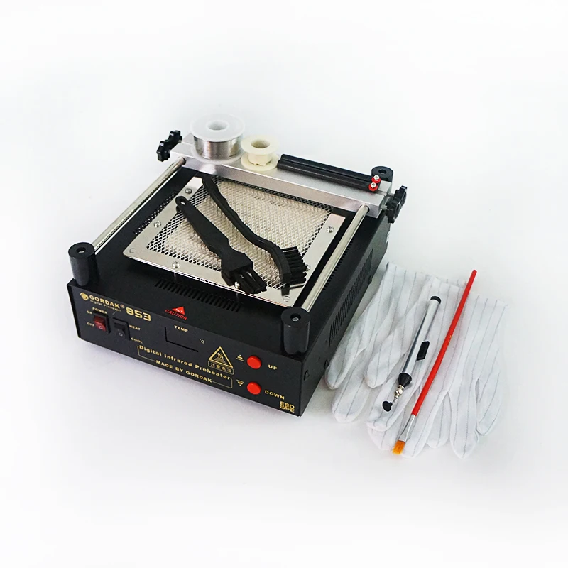 

GORDAK 853, мощные станции для предварительного нагрева с постоянной температурой, нагревательная платформа, паяльные станции BGA с набором инструментов