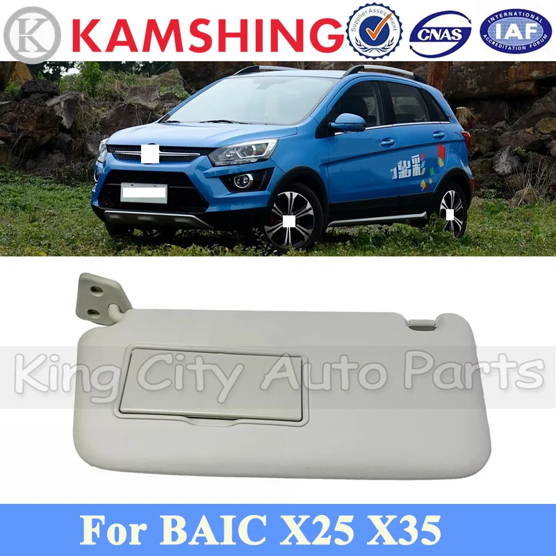

CAPQX Sun Shield Overhead Console Interior Sunvisor with Mirror For BAIC X25 X35 Front Sun Visor Sunshade