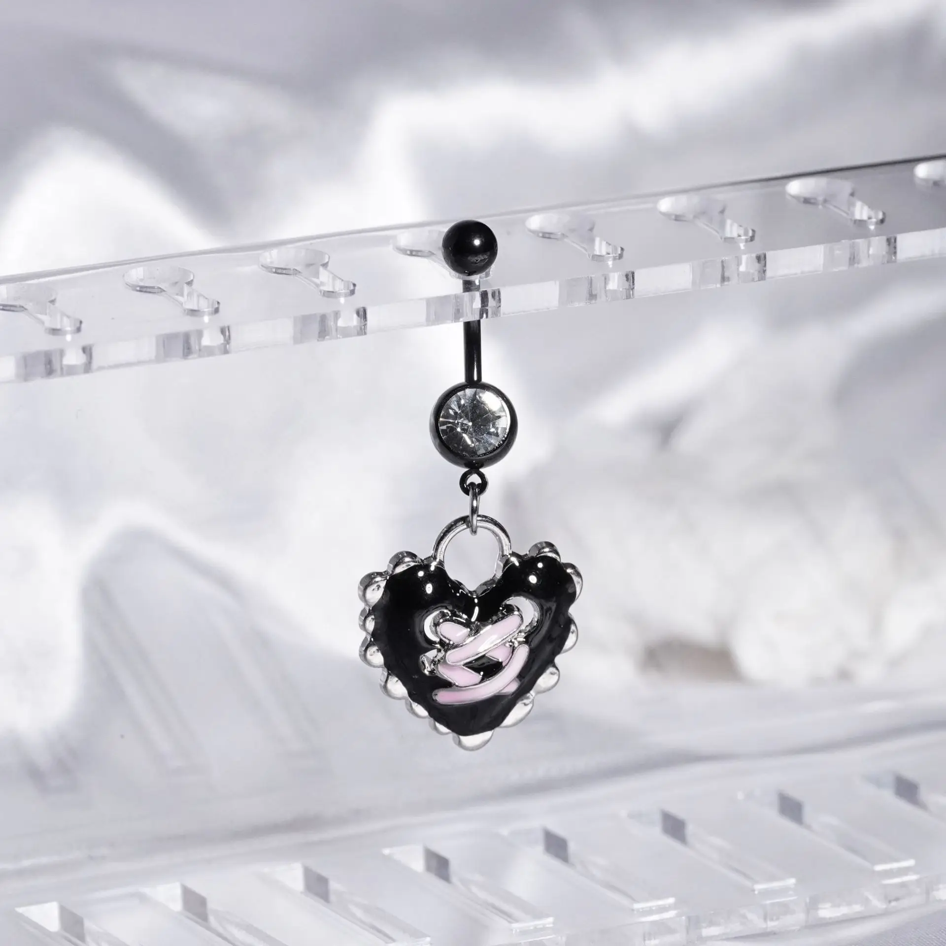 Punk Cool Girls Cat Belly Button Nail Bow Love Navel Ornament Cartoon Navel Piercing Jewelry Ombligo Rings