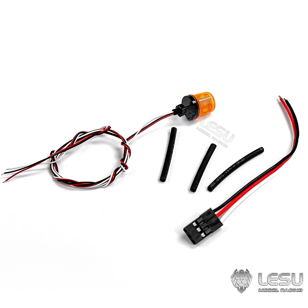 RC 1/14 Kabine 1 Teil Rotierendes Warnlicht LED A Spannung 3V für Tamiya Hydraulikbagger Lader Muldenkipper DIY-Teile – Detail 3