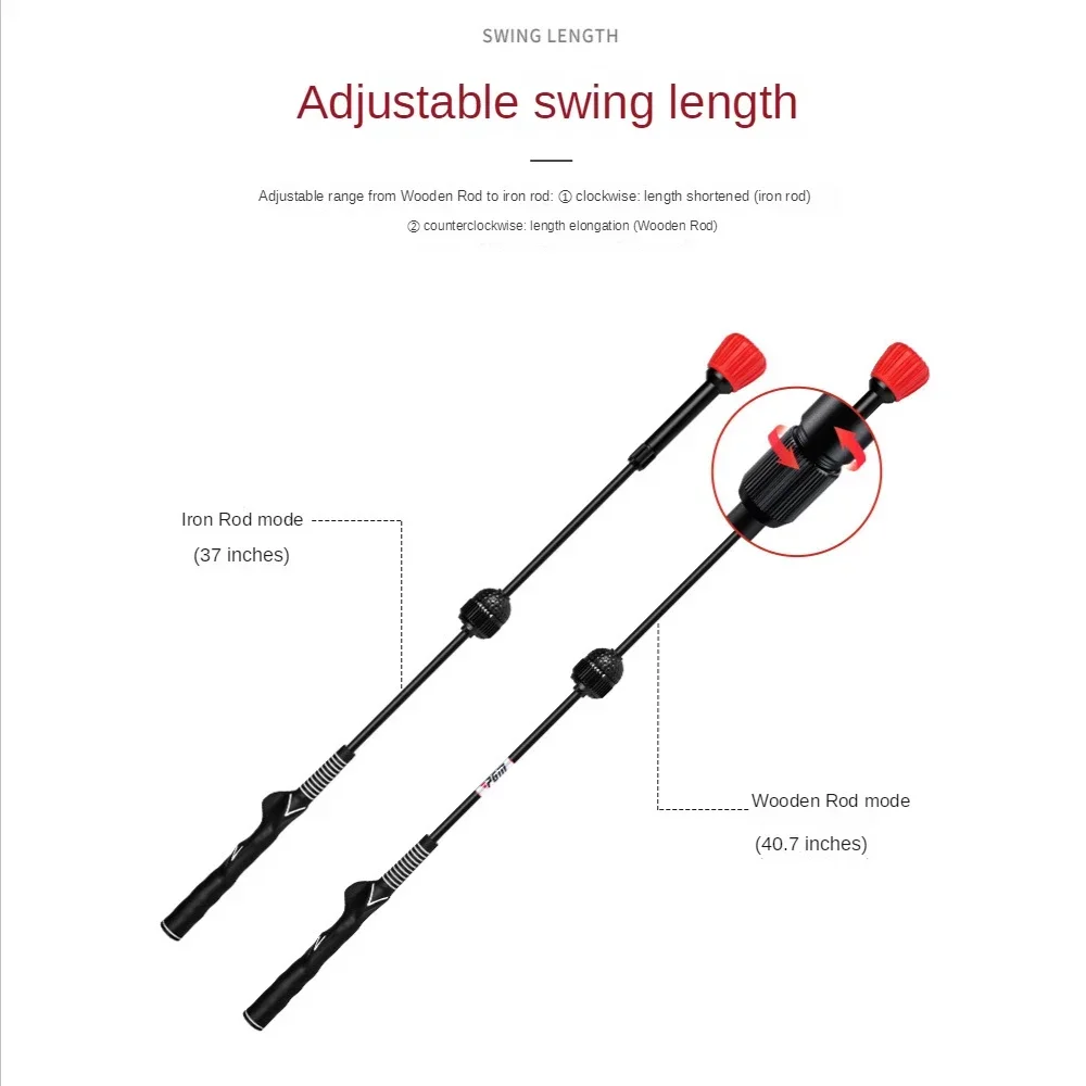 PGM Golf Sound Swing Stick Adjustable 6 Gears Pre-match Warm-up Swing Trainer Beginner Supplies