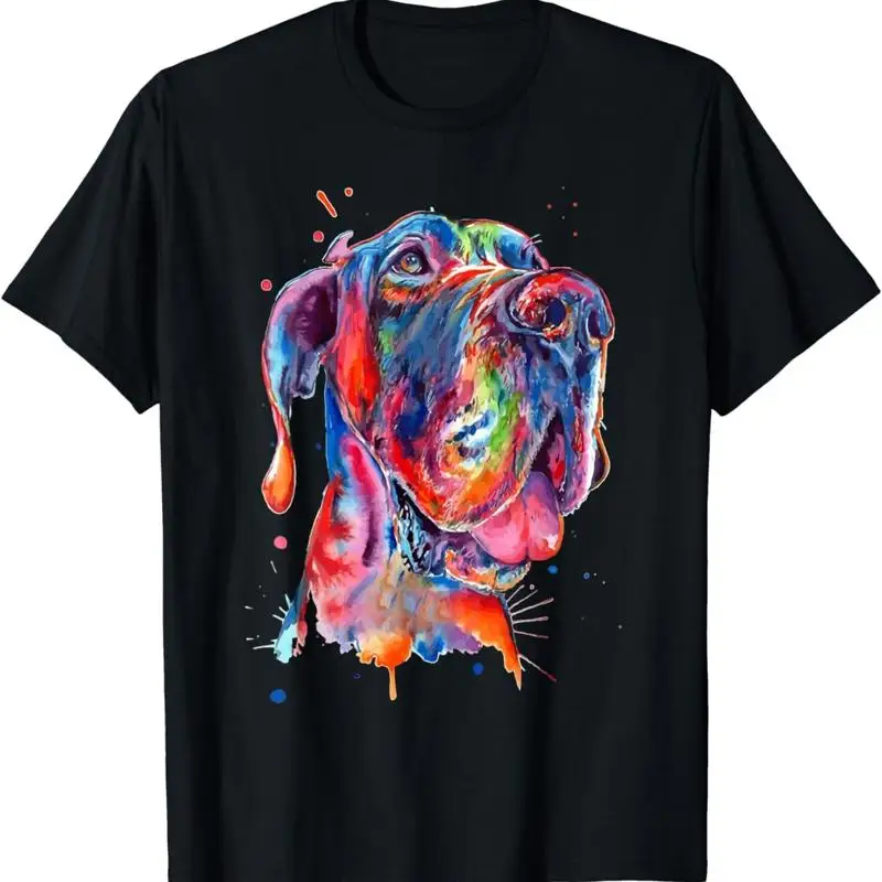 Great Dane Splash Art T Shirt