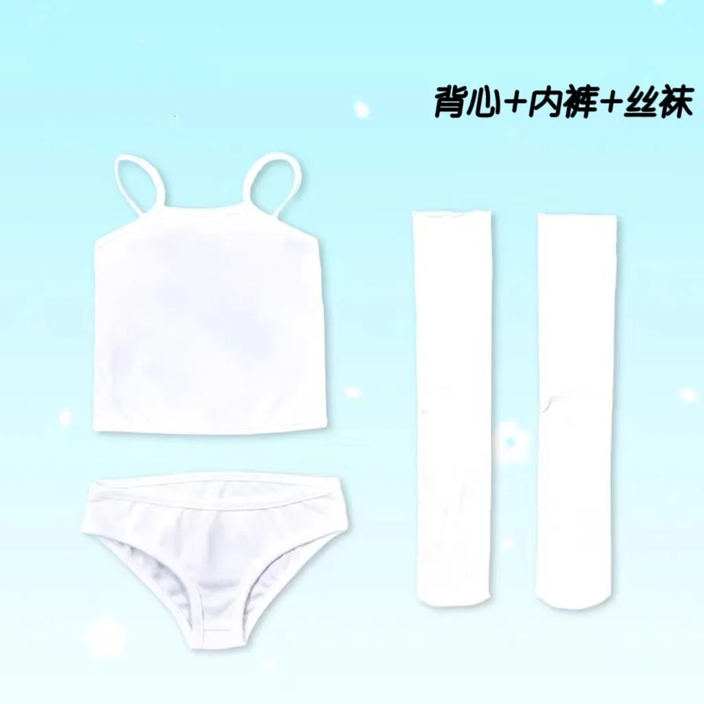 

BJD Baby Clothes 85cm-130cm Anime Doll Maid Girls Underwear Underwear Socks Suspender Skirt Set