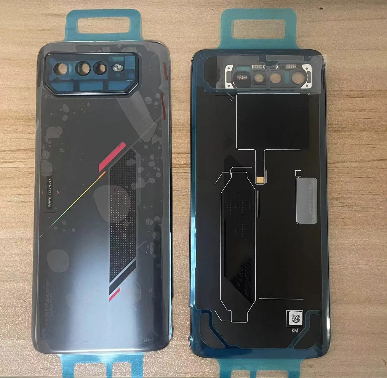 New For Asus ROG phone 6  Back Battery Cover Door Rear Glass Housing Case For ROG 6 Battery Cover with sticker