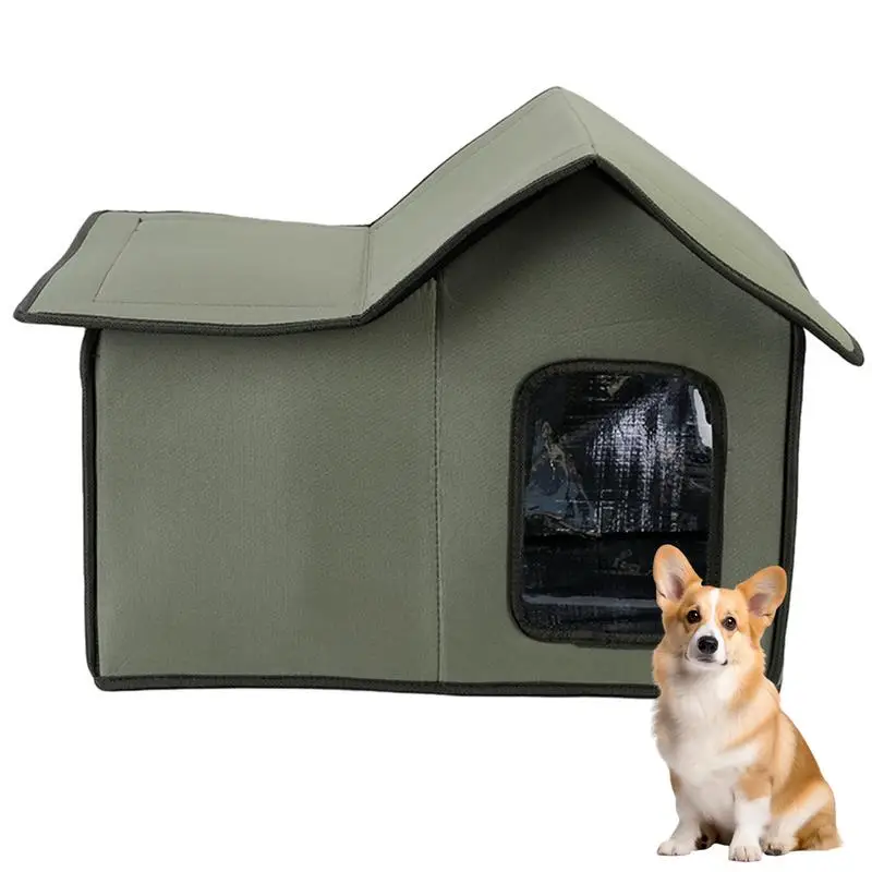 

Outdoor Cat House Waterproof For Winter Foldable Pet Shelter Outdoor Rainproof Dog Cat House Villa Tent Pet Supplies products