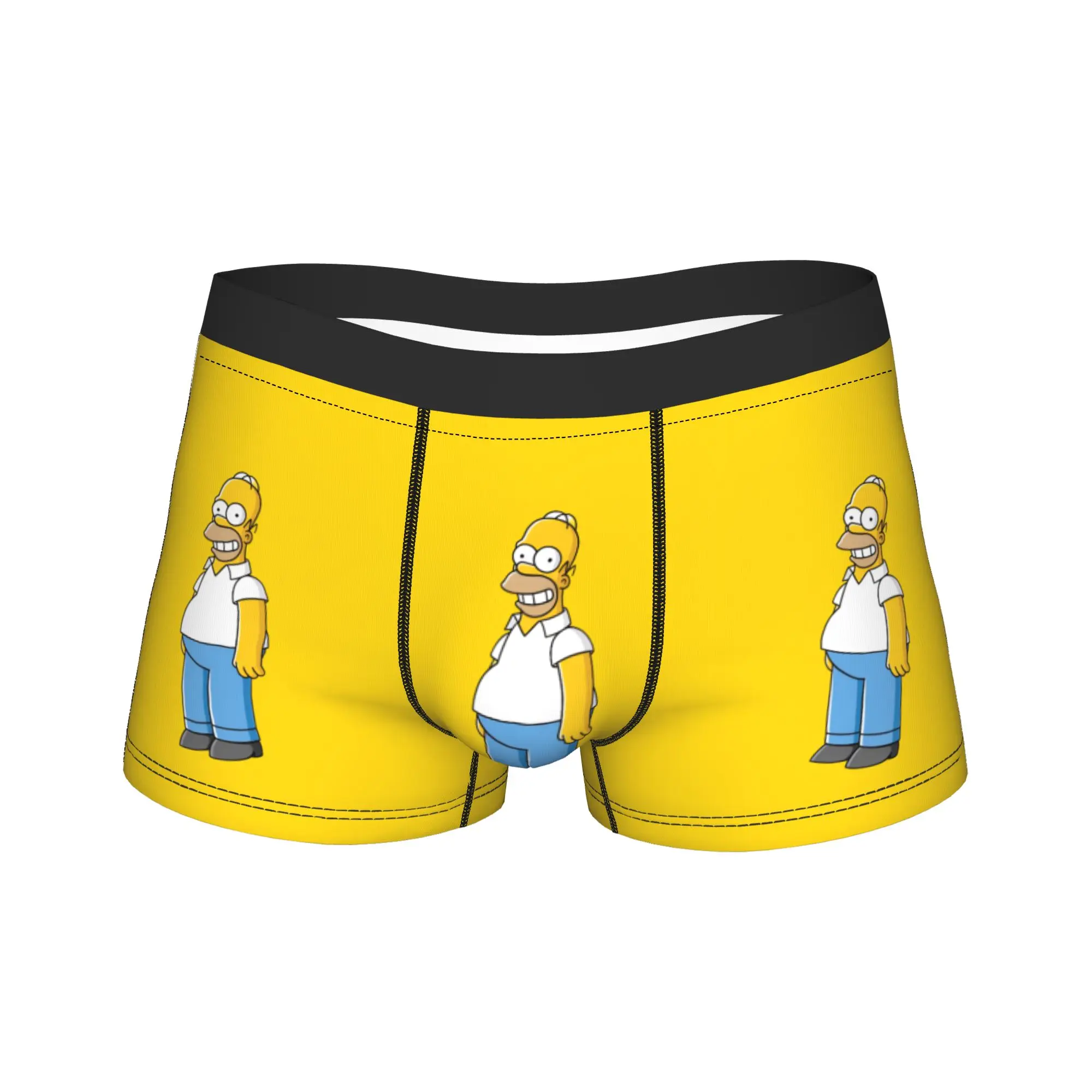 

Мужские трусы-боксеры S-Simpsons Family Icon Homer, удобные боксеры-шорты, трусы-транки, индивидуальный пошив, большие размеры