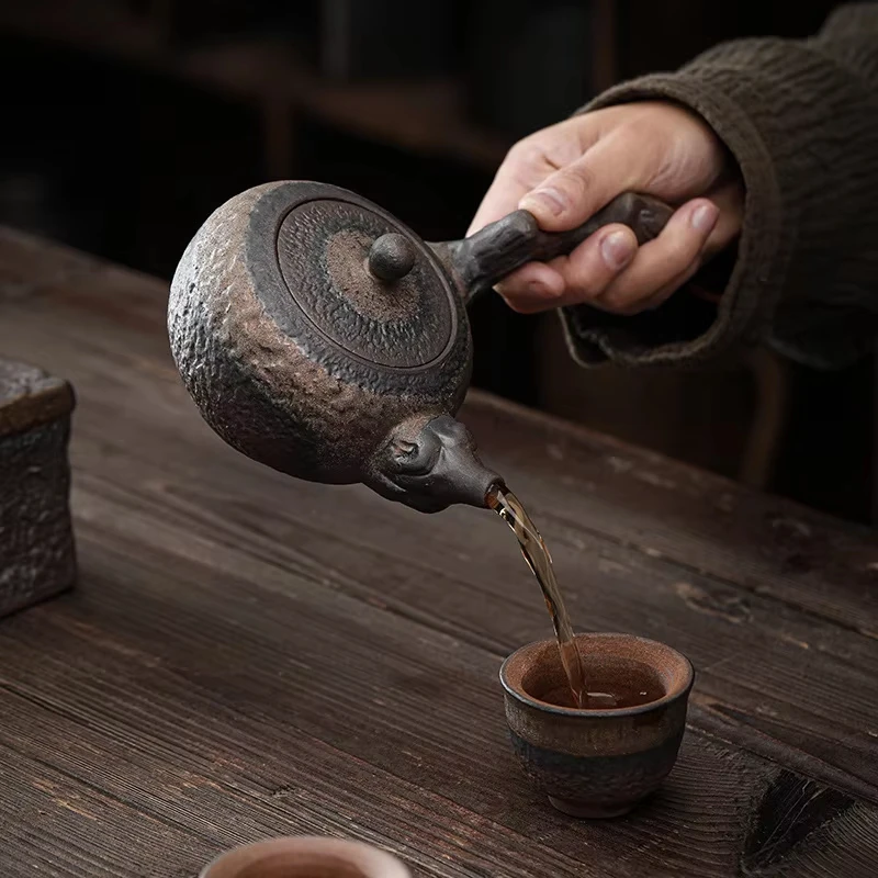 Stoneware Tea Stove Set Ceramic Teapot Heated Base Tea Warmer Tea Making Utensils Kettle Kung Fu Teaware Teas Infuser Teapots