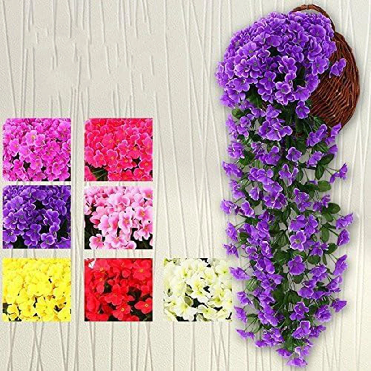

2Pc Artificial Flowers Long Vine Rose Home Room Wedding Outdoor Garden Yard Arch Wall Hanging Diy Festival Party Decor Accessory