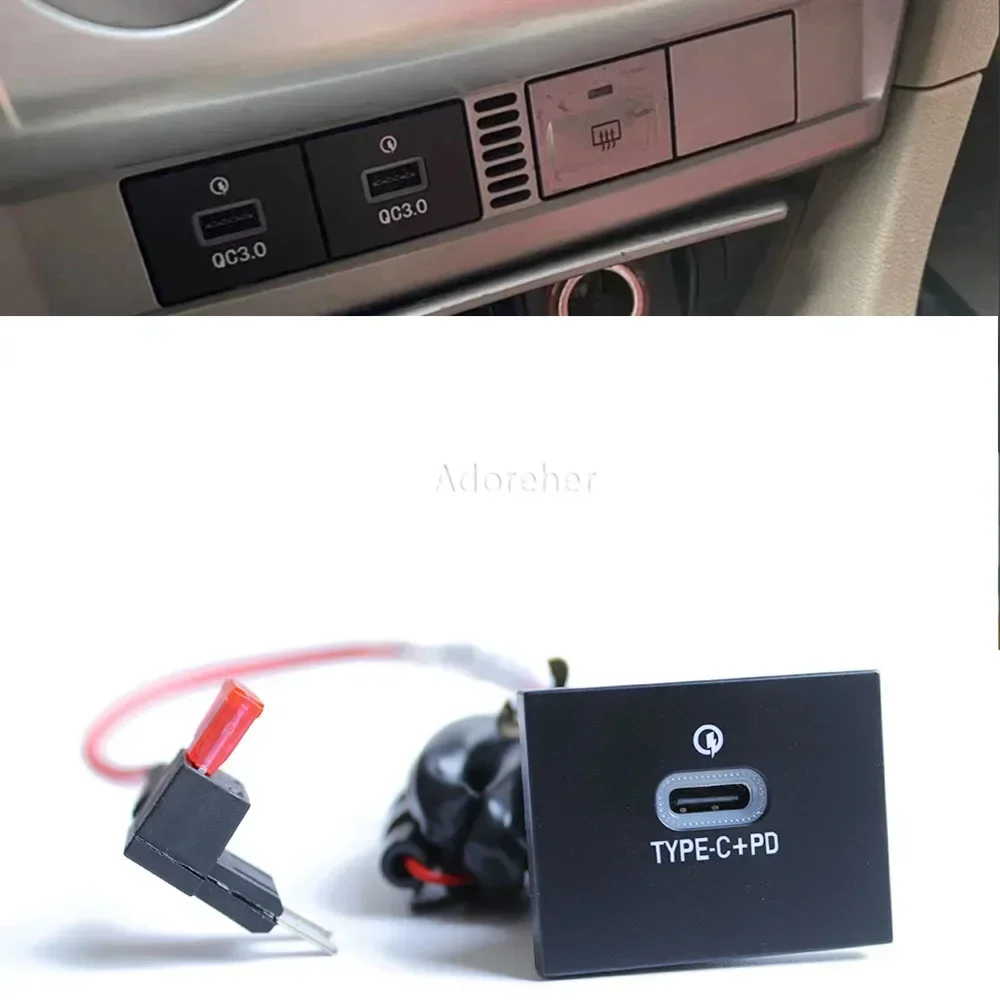 USB Charger Socket Fast Charge Adapter QC3.0 Power Outlet Switch for Ford Focus 2 Mk2 2009 2010 2011 Car Electronics Accessories