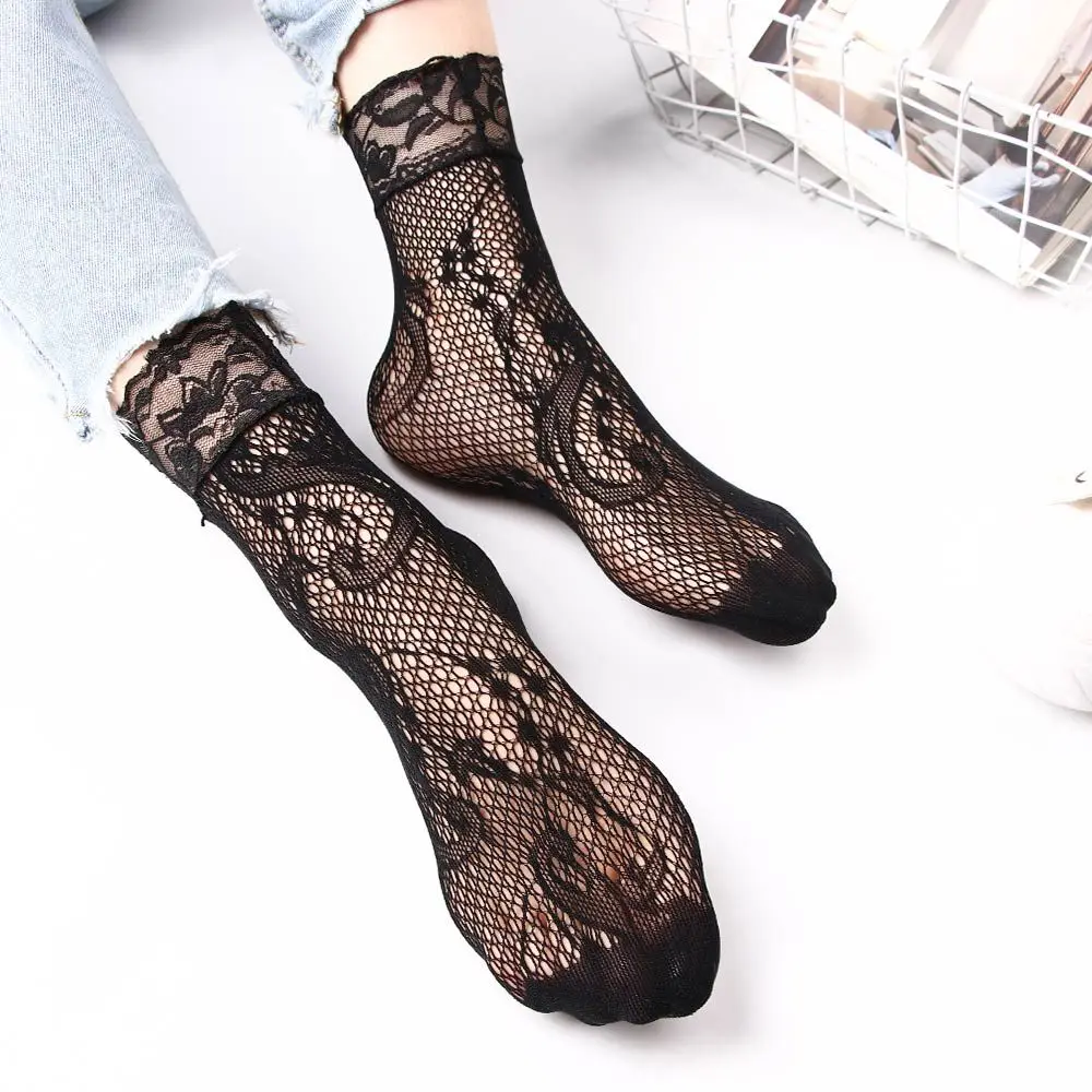 

Sexy High Quality Soft Short Ankle Stockings Ladies Mesh Women Socks Socks Foot Lace