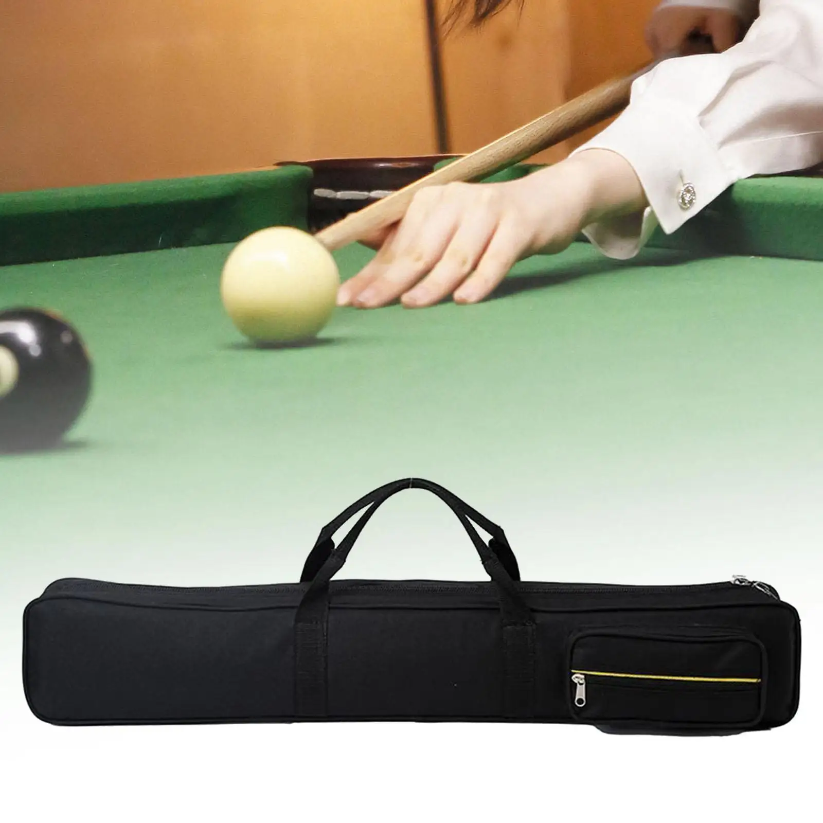 

Billiard Cue Case Oxford Cloth Portable Protector 7 Holes Hard Box with Strap for Pool and Snooker Accessories