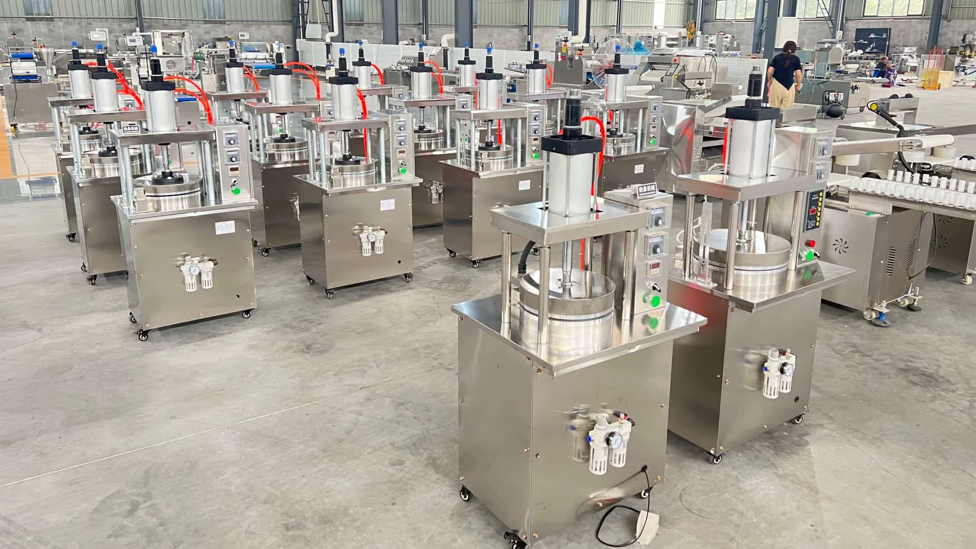 

Flour Tortilla Making Machine Flour Press Tortilla Making Machine Shawarma Bread Machine Burrito Make Roti Manufacturing