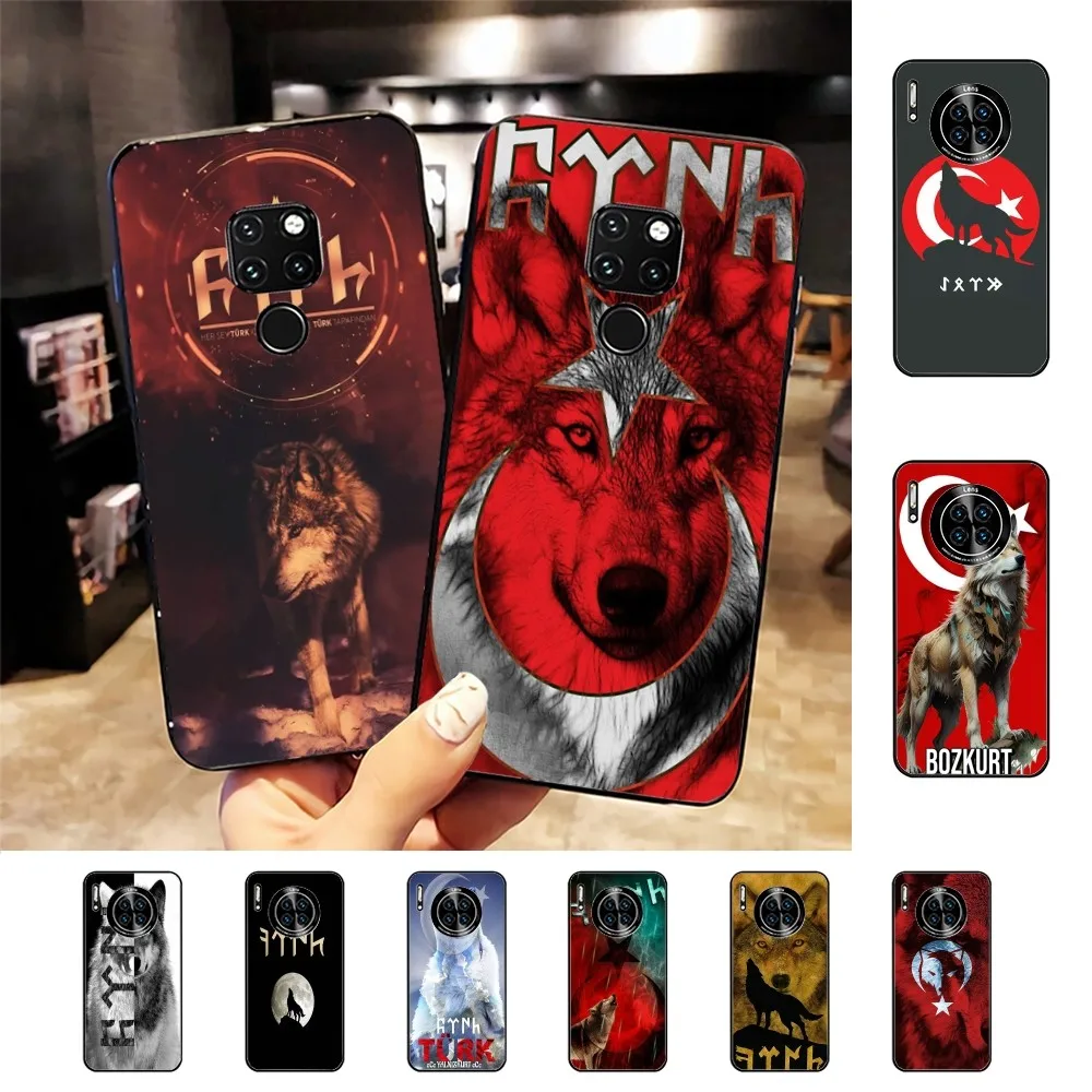 Turkish Language Bozkurt Gray wolf Phone Case For Huawei Mate 10 20 30 40 50 lite pro Nova 3 3i 5 6 SE 7 pro 7SE