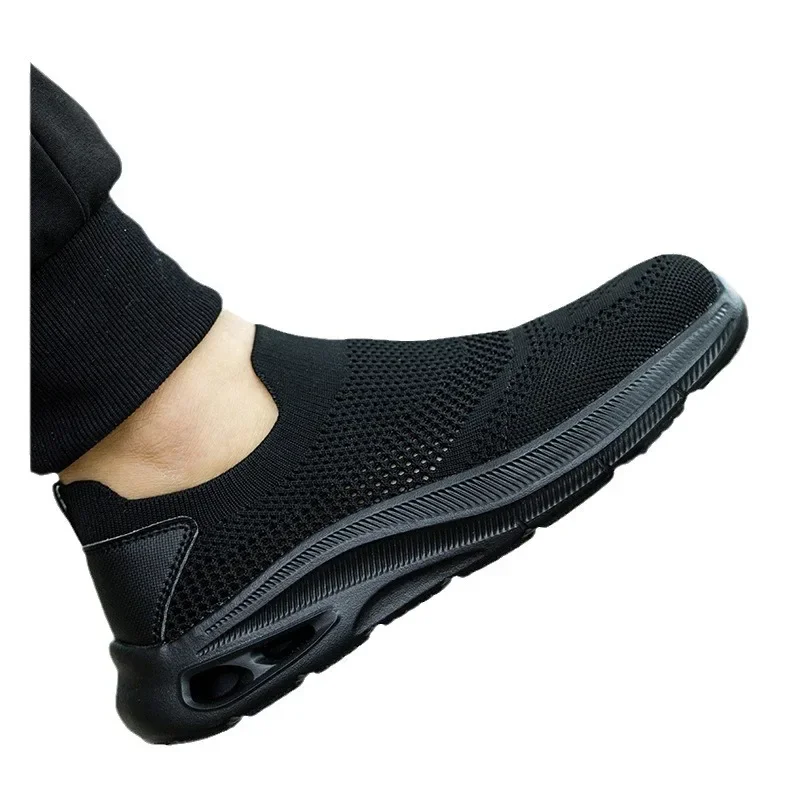 DurableSummer Breathable Mesh Anti-smashing And Anti-piercing Safety Protective Shoes One-pedal Labor Insurance Shoes