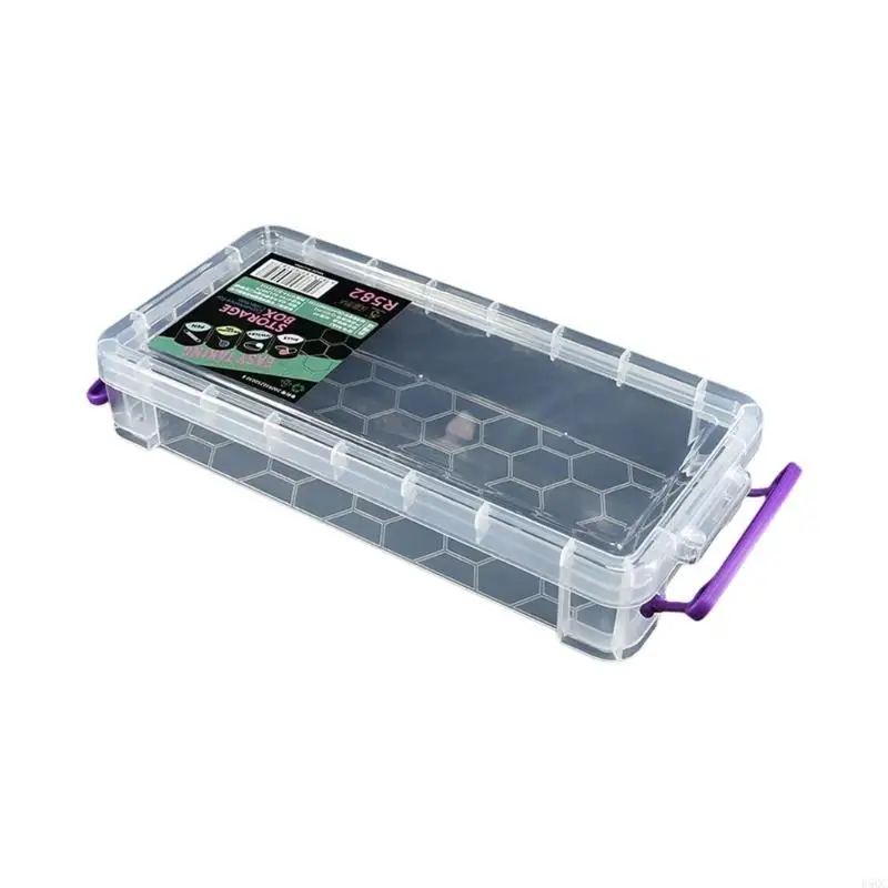 حاوية قلم رصاص صافية قلم قلم القلم القلم مربع تخزين قلم رصاص للأجزاء الصغيرة D5QC #4