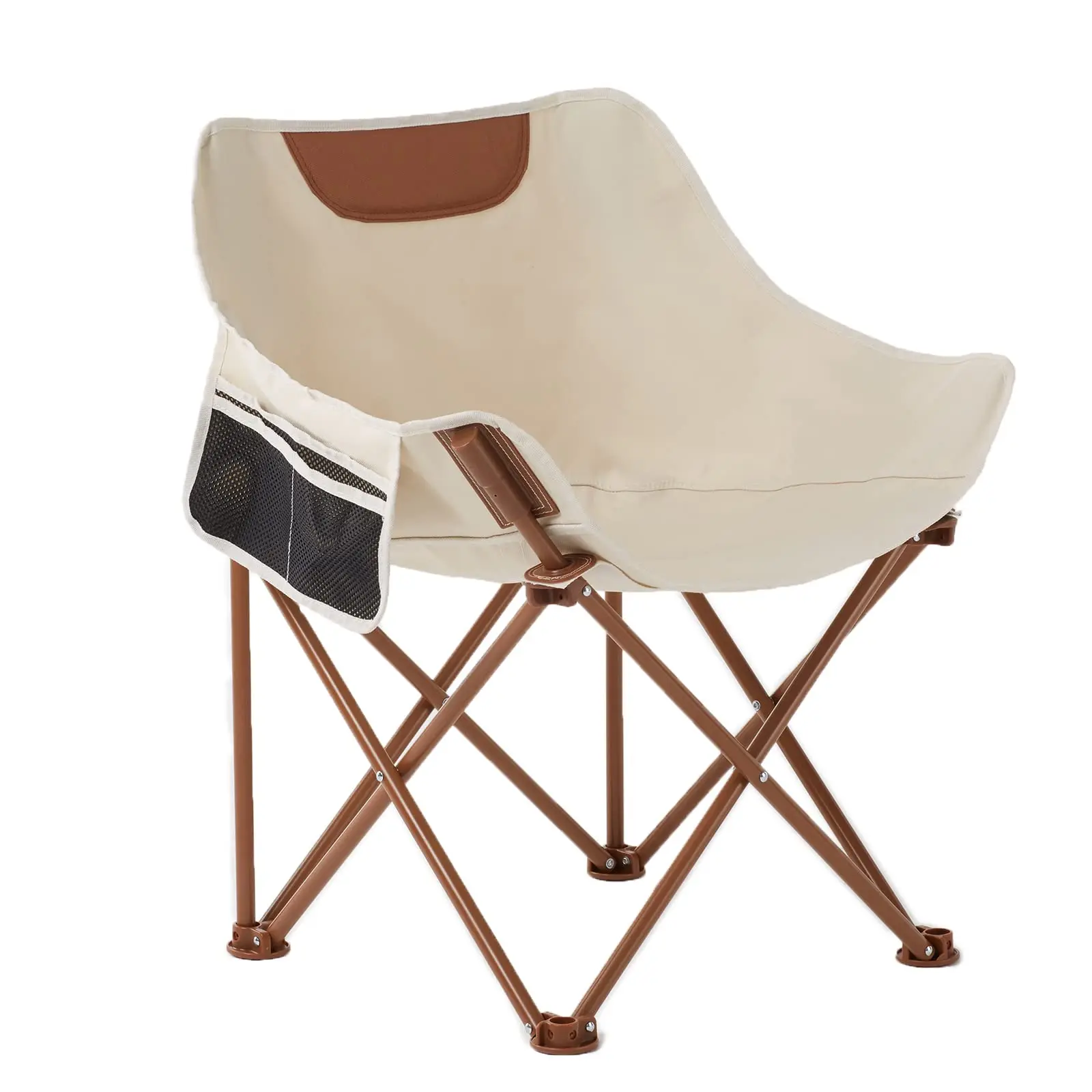 

Portable Lightweight Compact Camping Foldable Chair with Carry Bag for Hiking Fishing Beach Brown