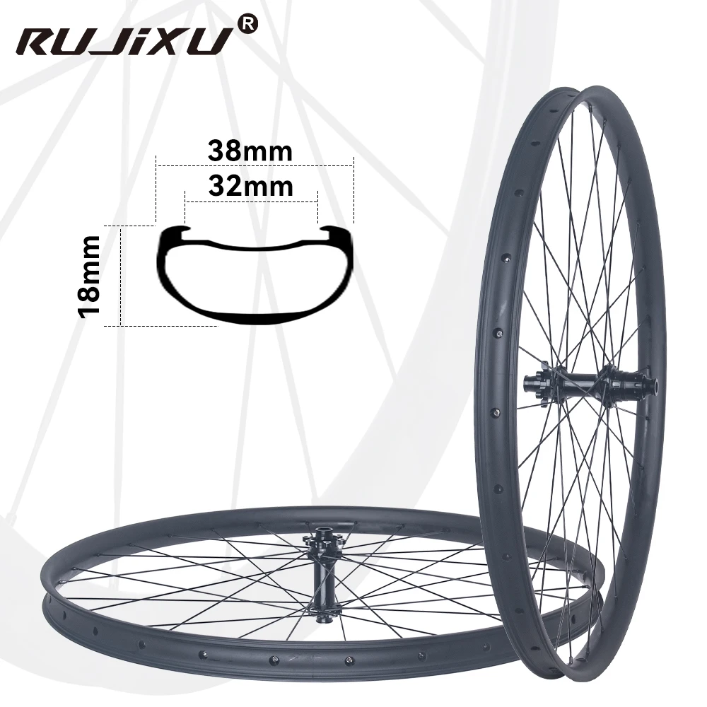 29-Zoll MTB-Carbon-Laufradsatz mit geraden Speichen, T1000 Carbonfaser-Laufradnabe, hochfester Mountainbike-Carbon-Laufradsatz – Detail 17