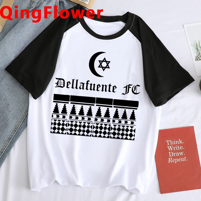 Dellafuente Spain Singer Rosalia Man T Shirt Male Hip Hop Rock Summer 90s Streetwear Tee Fashion Top Harajuku Unisex T-shirts