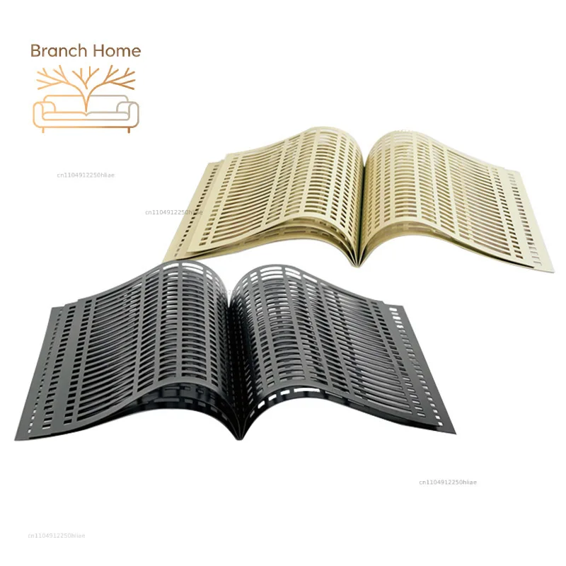 Metal Handicraft Golden Book Geometry Abstract Scroll Sculpture Hollow Magazine Metal Figurine Home Decoration Accessories