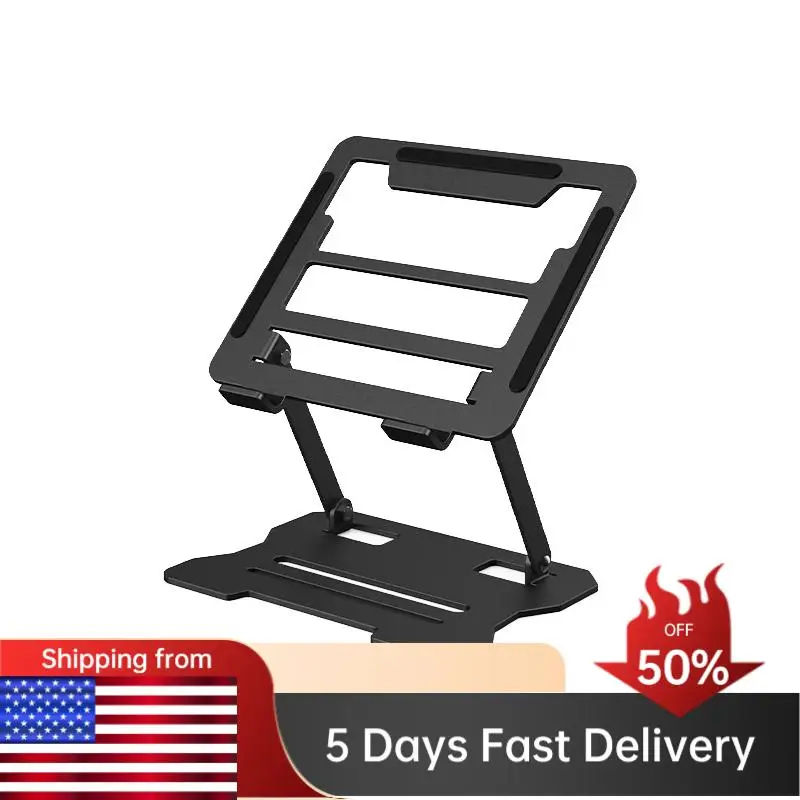 حامل معدني ثابت مضاد للانزلاق للكمبيوتر المحمول والكمبيوتر اللوحي وحامل قابل للتعديل للكمبيوتر المحمول وحامل الكمبيوتر المحمول لماك بوك