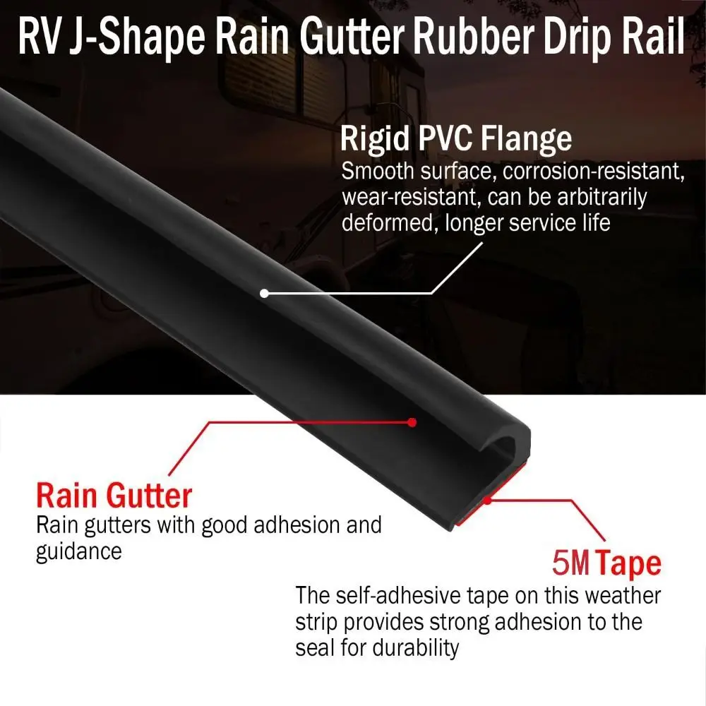 1/5/6M Rv Rain Gutt…