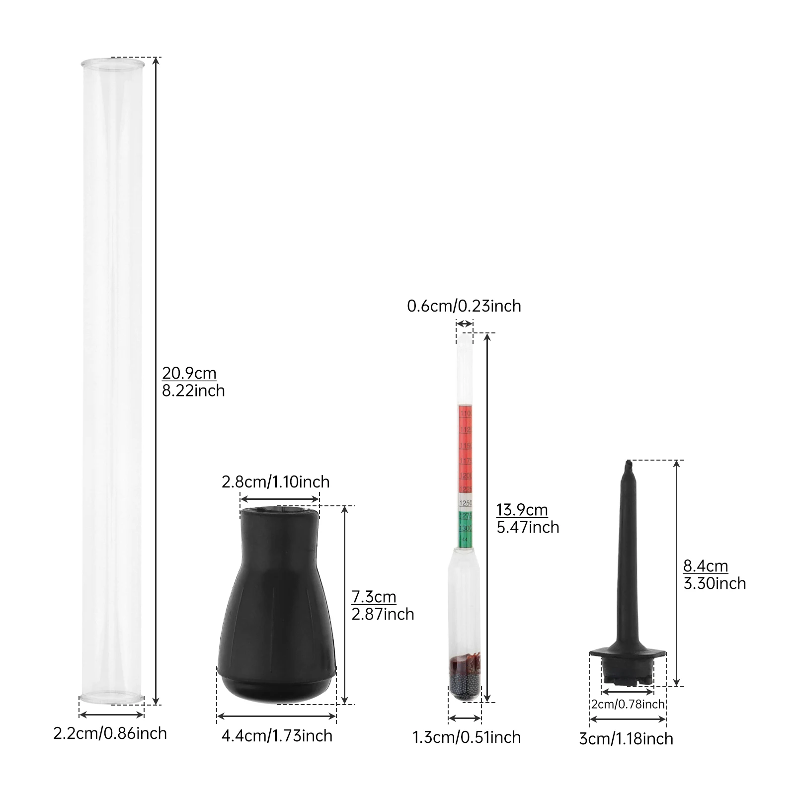 Fast Detection Car Battery Electrolyte Level Hydrometer, Economical Battery Hydrometer Measurement Instruments