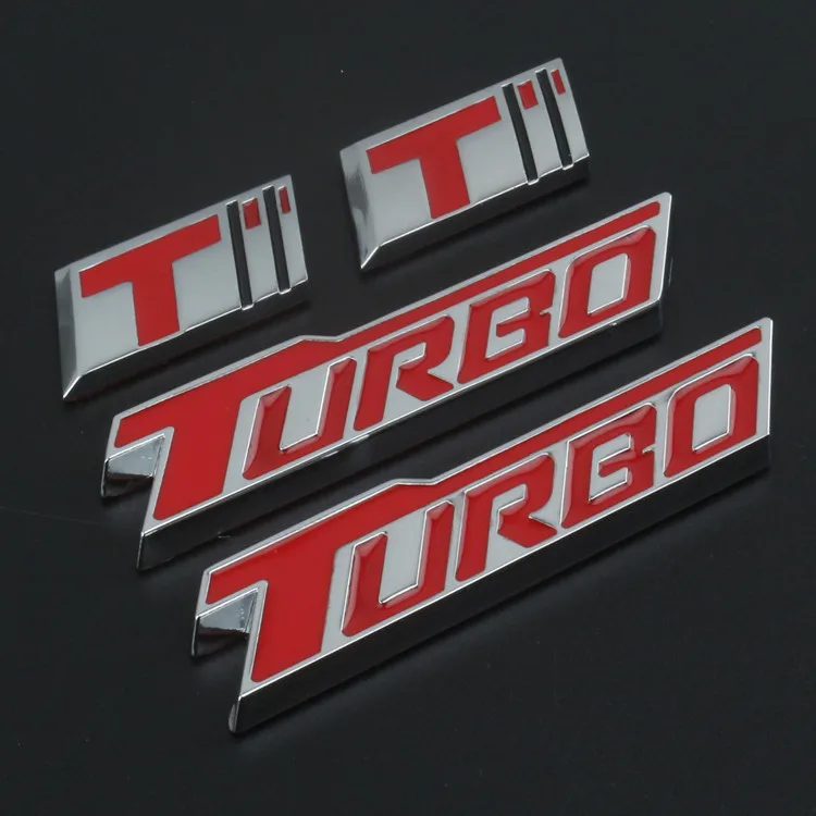 

1 PCS 3D Metal Auto Decals T TURBO Logo Sticker Emblem Badge Car Stickes Rear Trunk for Buick Car Accessories