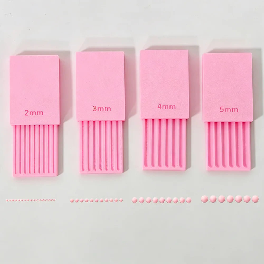 4 Stück/Set 3D Rosa Bedruckte Tonkugel-Formwerkzeuge für Nagelkunst, Polymer-Ton-Roller 2mm 3mm 4mm 5mm Kugelform-Roller, Nagelwerkzeuge – Detail 10