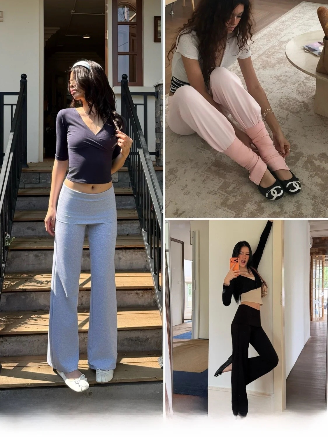 

Audwyn Low Waist Flared Casual Pants Spring New Style Drapey Wide Leg Pants Lazy Style Heightening Slimming Long Pants