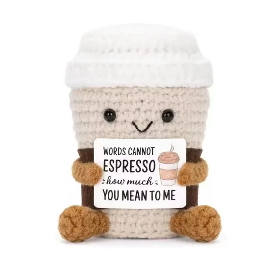 

Hot Selling Handmade Knitted Dolls, Yarn Dolls, Gifts, Coffee Emoticons, Potatoes, Home Decor, Desktop Decorations, Festivals