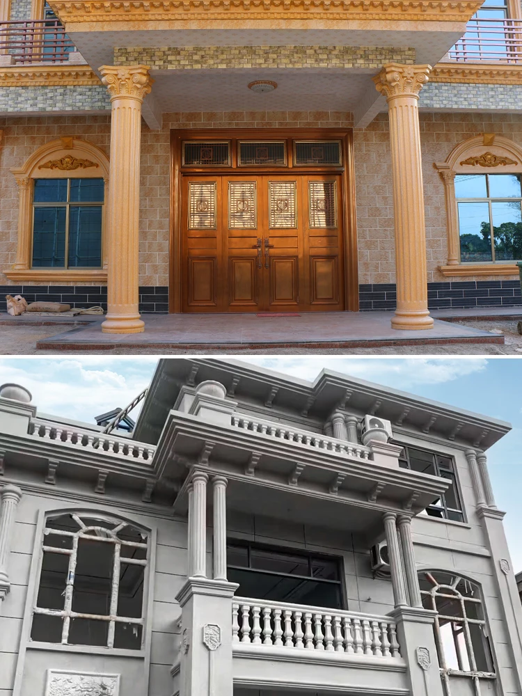 Roman Column Column Body Mold Glossy Cylinder Accessories Model Villa Gate Round Decorative Plastic Formwork