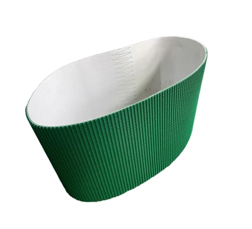 Imagen 2 del producto Cinta transportadora para cortador de heno de PVC verde, patrón Circular de césped, corte de seda, piezas de máquina de amasar, 5mm de espesor